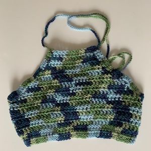 Hand made Multicolored Crochet top 🧜